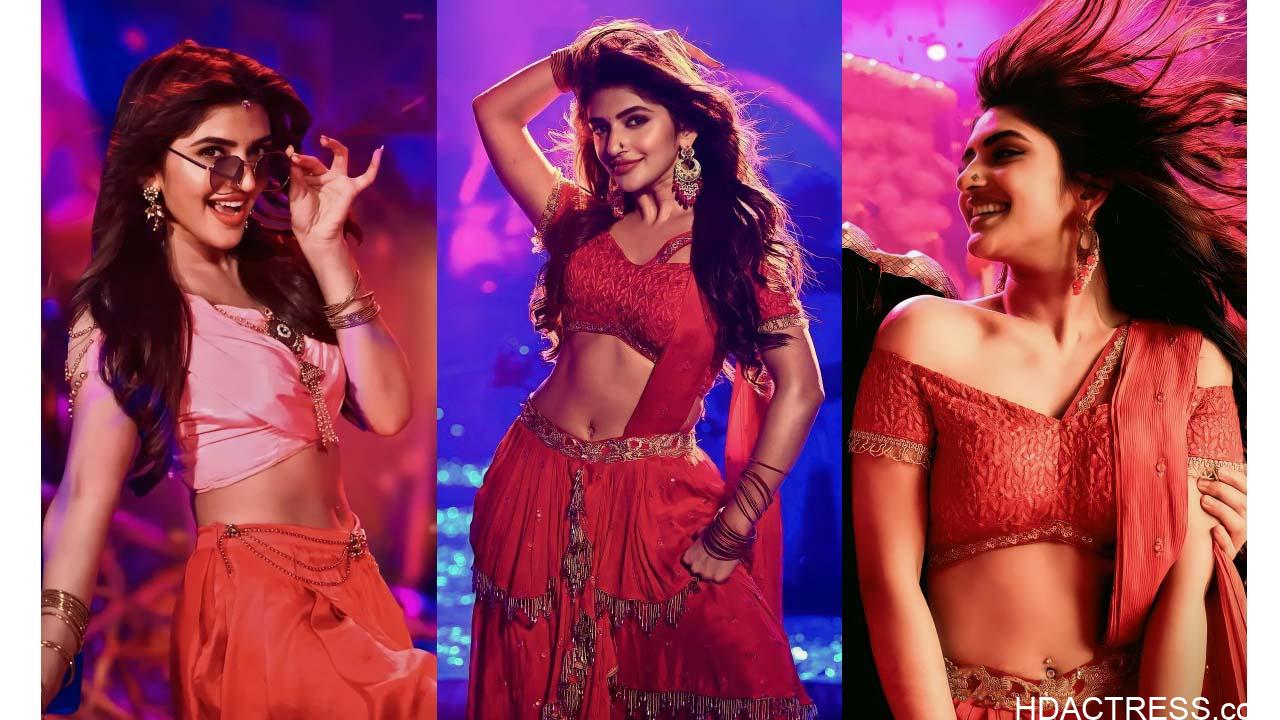 Sreeleela’s Seductive Style in Red Bralette Top is All the Rage - Image 1
