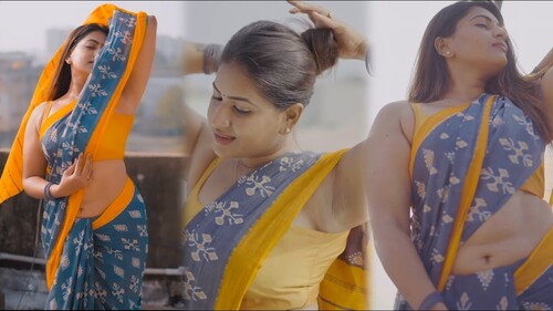 Stunning Nithya Raj Flaunts Hot Navel Style in Saree - Image 1