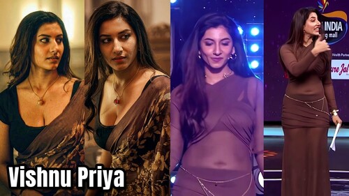 Vishnu Priya Bhimeneni busty sizes
