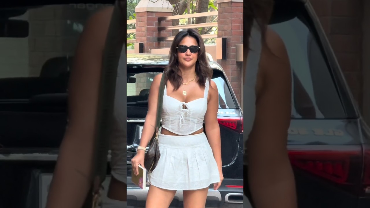 Aisha Sharma Flaunts Glam in White Crop Top and Mini Skirt - Image 1