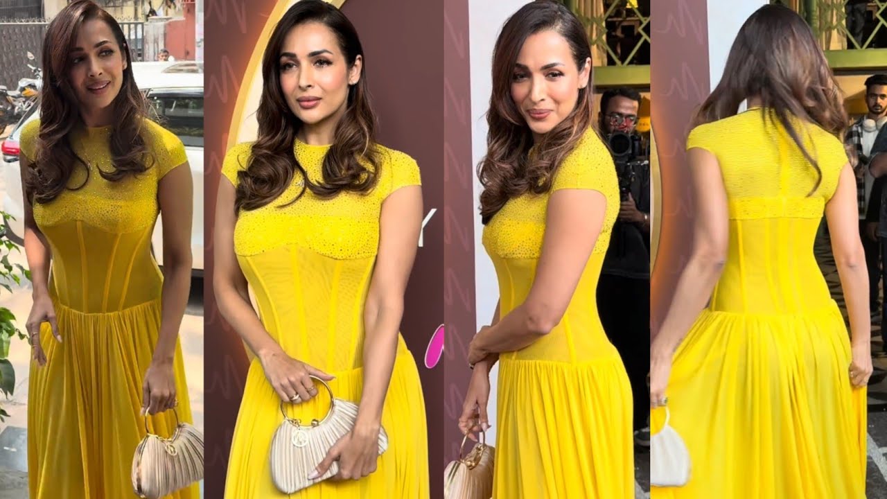 Malaika Arora Flaunts Her Stunning Figure in a Yellow Transparent Outfit - Image 1