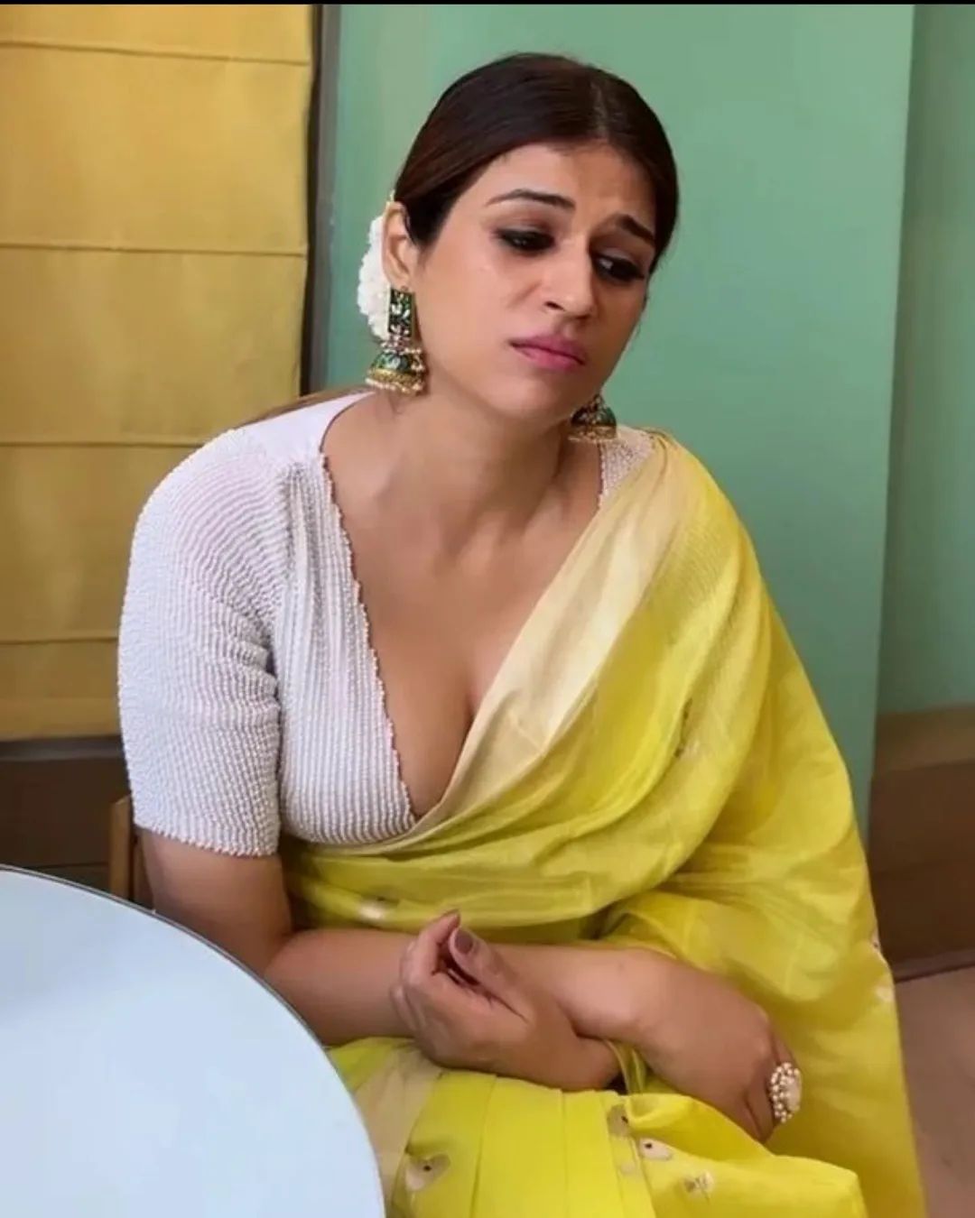 Telugu Spicy Actress latest photoshoot in saree stills