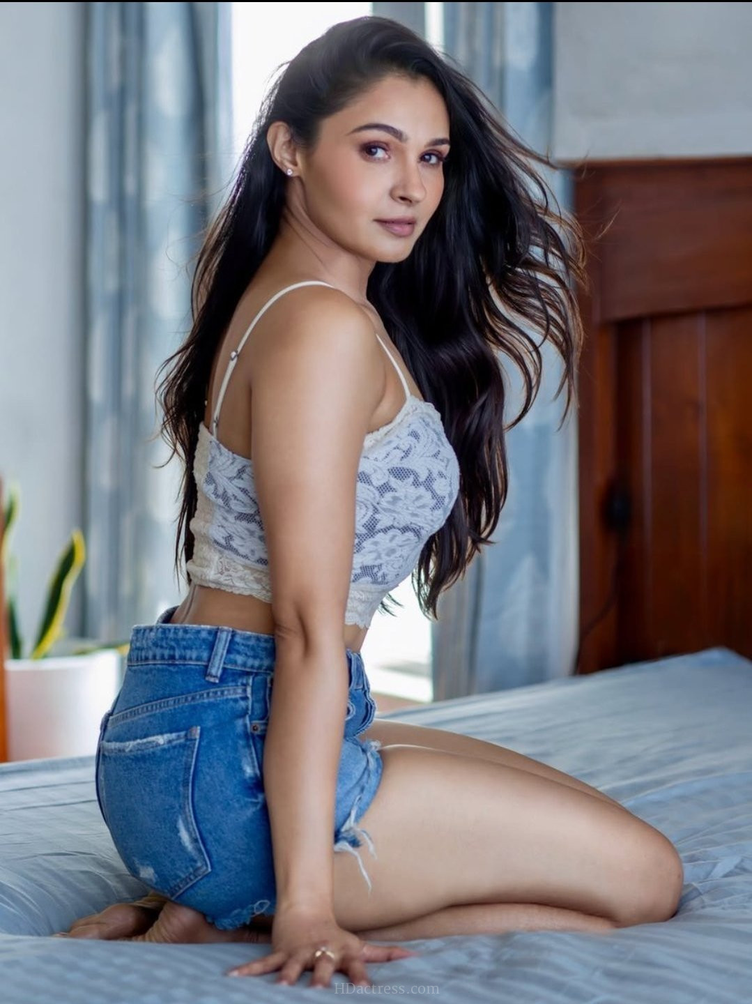 Andrea Jeremiah Styled the Ultimate White Lace Bralette