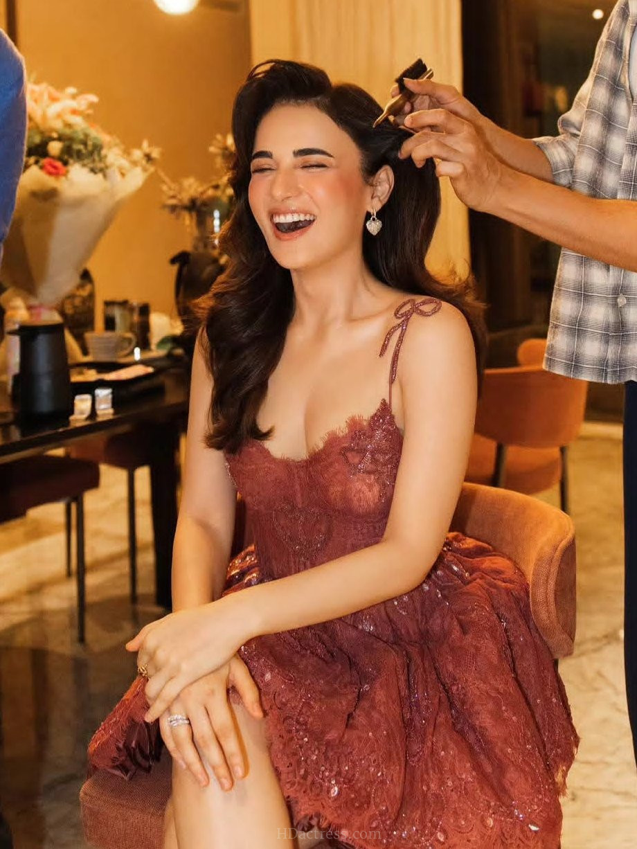 Radhika Madan Drops Jaw-Dropping Pics In A Sultry Maroon Lace Dress