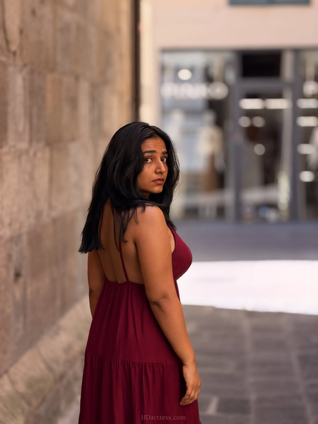 Rajisha Vijayan in Bold Spaghetti Strap Dress With Low Open Back