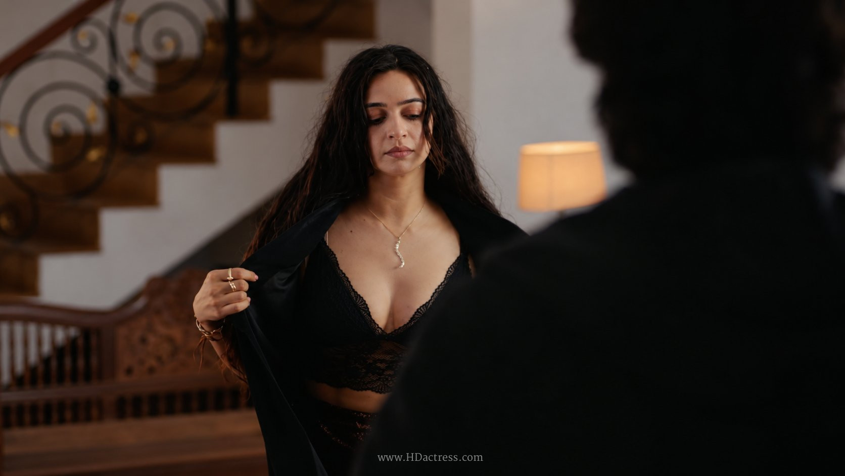 Divya Ganesh Hot Sshhh 3 Look: Viral Photos in Black Lace Bralette