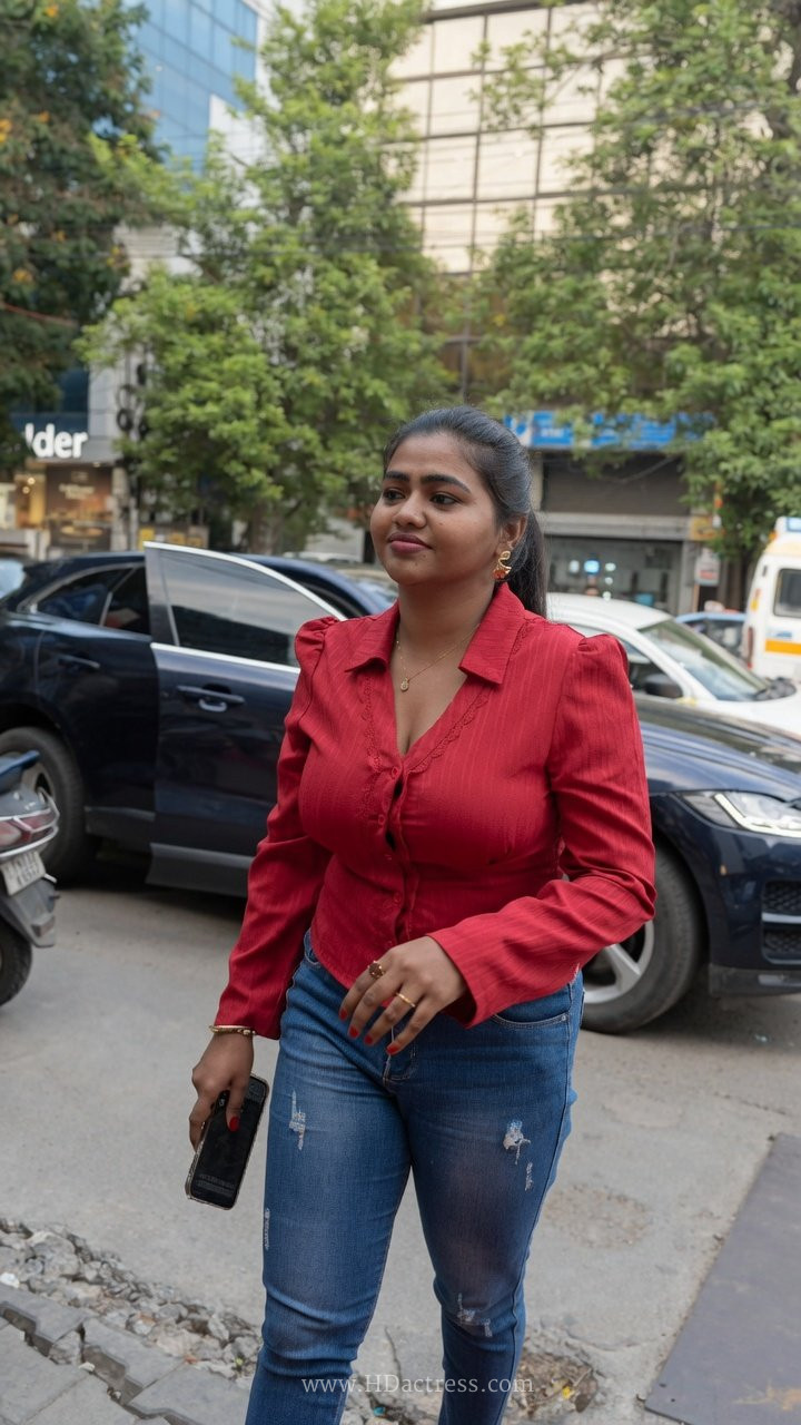 Shalu Shammu wearing a tight, form-fitting dress at a public event