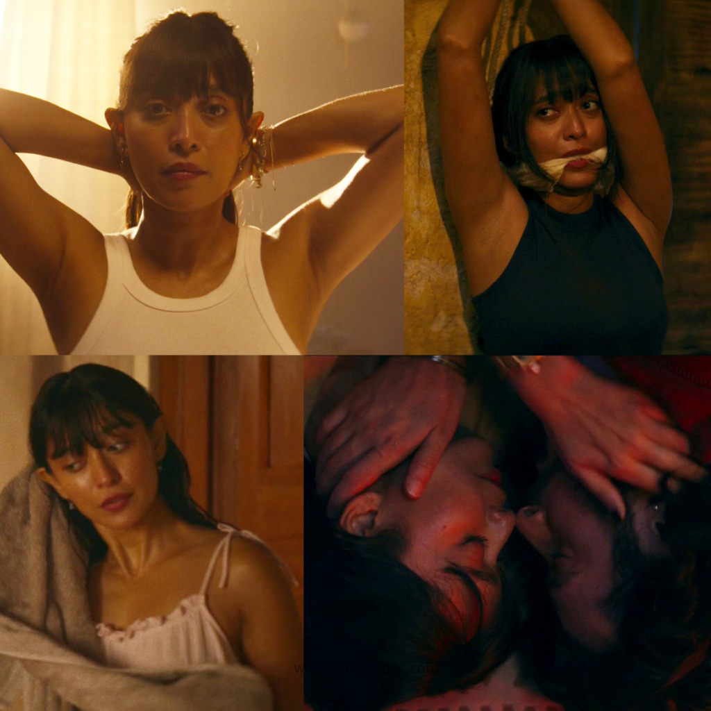 High-quality still photo of Sayani Gupta’s bold dusky look from the sports thriller web series Glory.