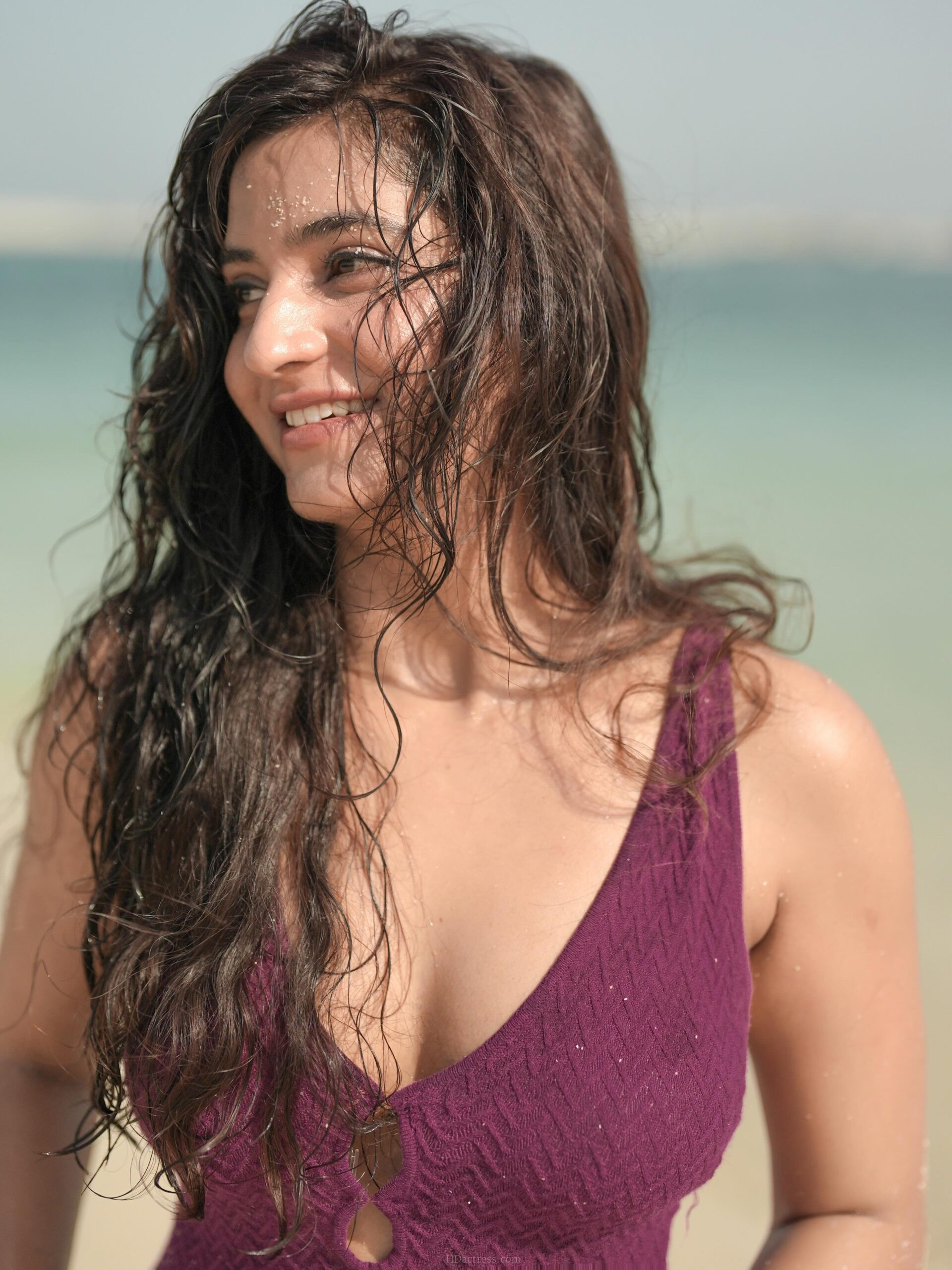 Gitanjali Singh in plum-colored stylish outfit Gitanjali Singh in plum-colored stylish outfit