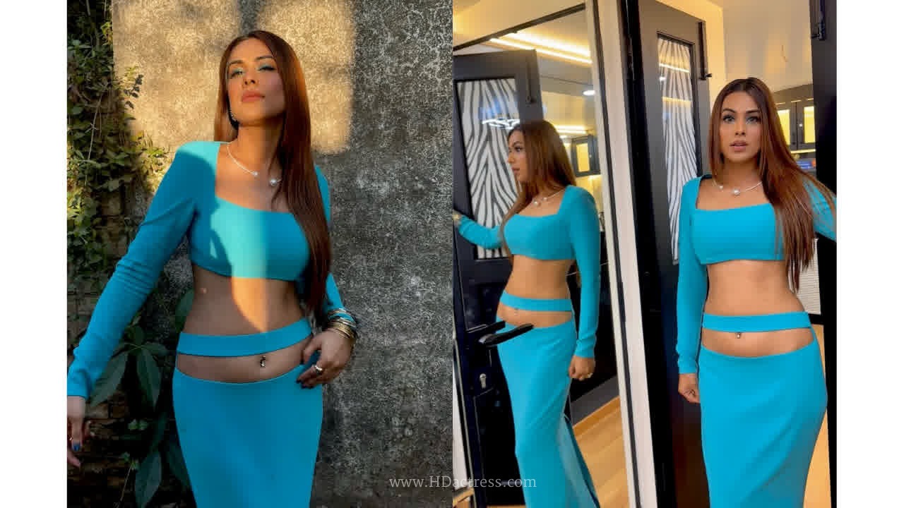 Nia sharma bold and daring poses in cut-out outfit..
