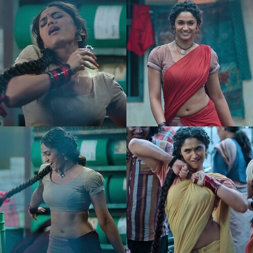 Reeshma Nanaiah NaveL in Half Saree Look in KD Devil Movie Photos HD