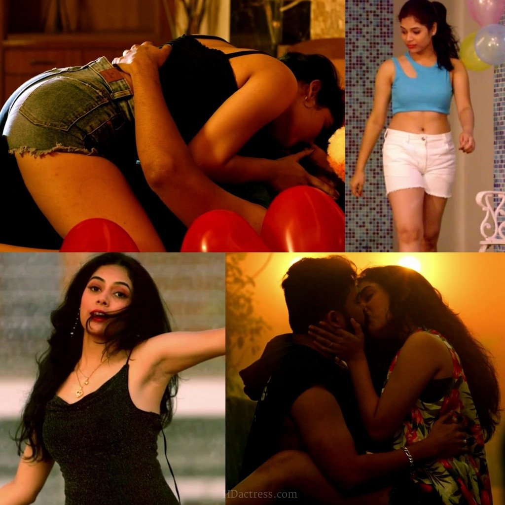 High-quality movie still featuring Preethi Reddy during a dramatic romantic sequence in the movie Jagannath.