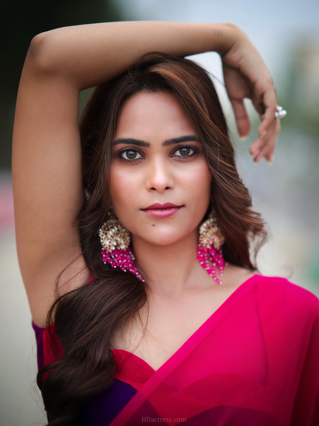 Deepika Sandy Latest Ombre Saree Images - Image 1