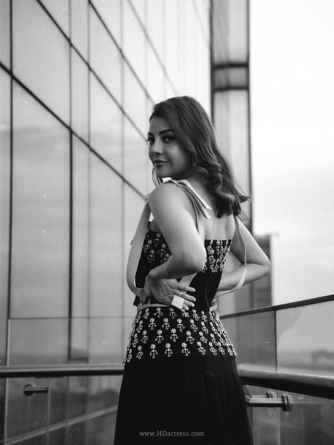 Kajal aggarwal stuns in chic monochrome outfit - Image 10 Kajal aggarwal stuns in chic monochrome outfit - Image 10