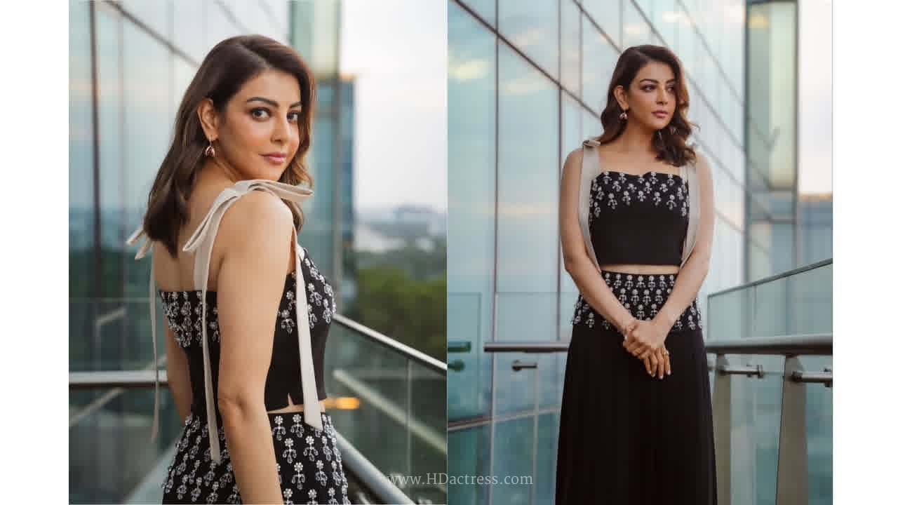 Kajal aggarwal stuns in chic monochrome outfit - Image 1 Kajal aggarwal stuns in chic monochrome outfit - Image 1