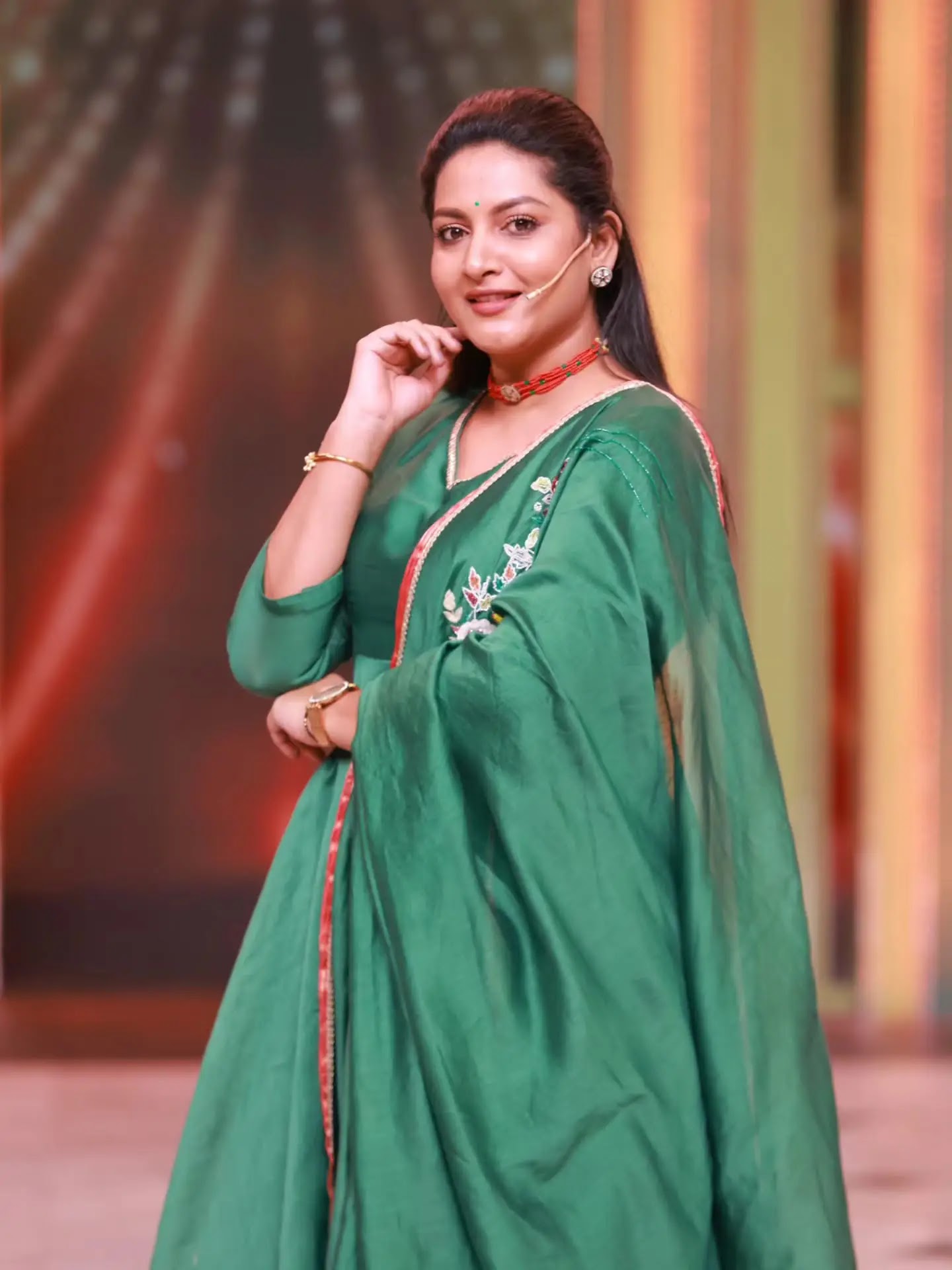 Beautiful Tollywood Actress Pallavi Ramisetty Stills In Green Dress - Image 1