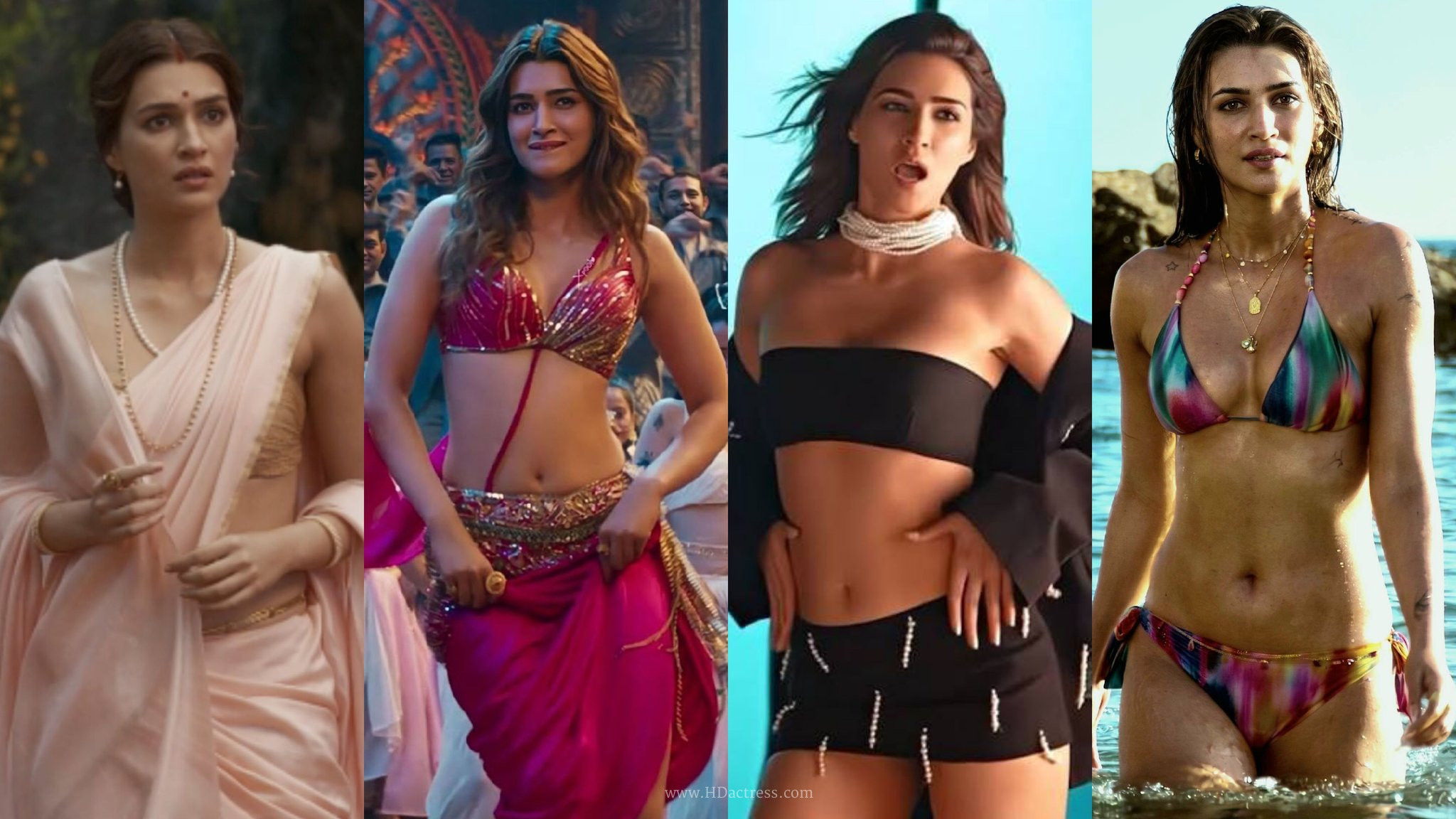 Kriti Sanon hot photos, Kriti Sanon saree look, Kriti Sanon bikini style, Bollywood fashion trends, Kriti Sanon body measurements, celebrity style evolution, Kriti Sanon bold looks, ethnic to western fashion