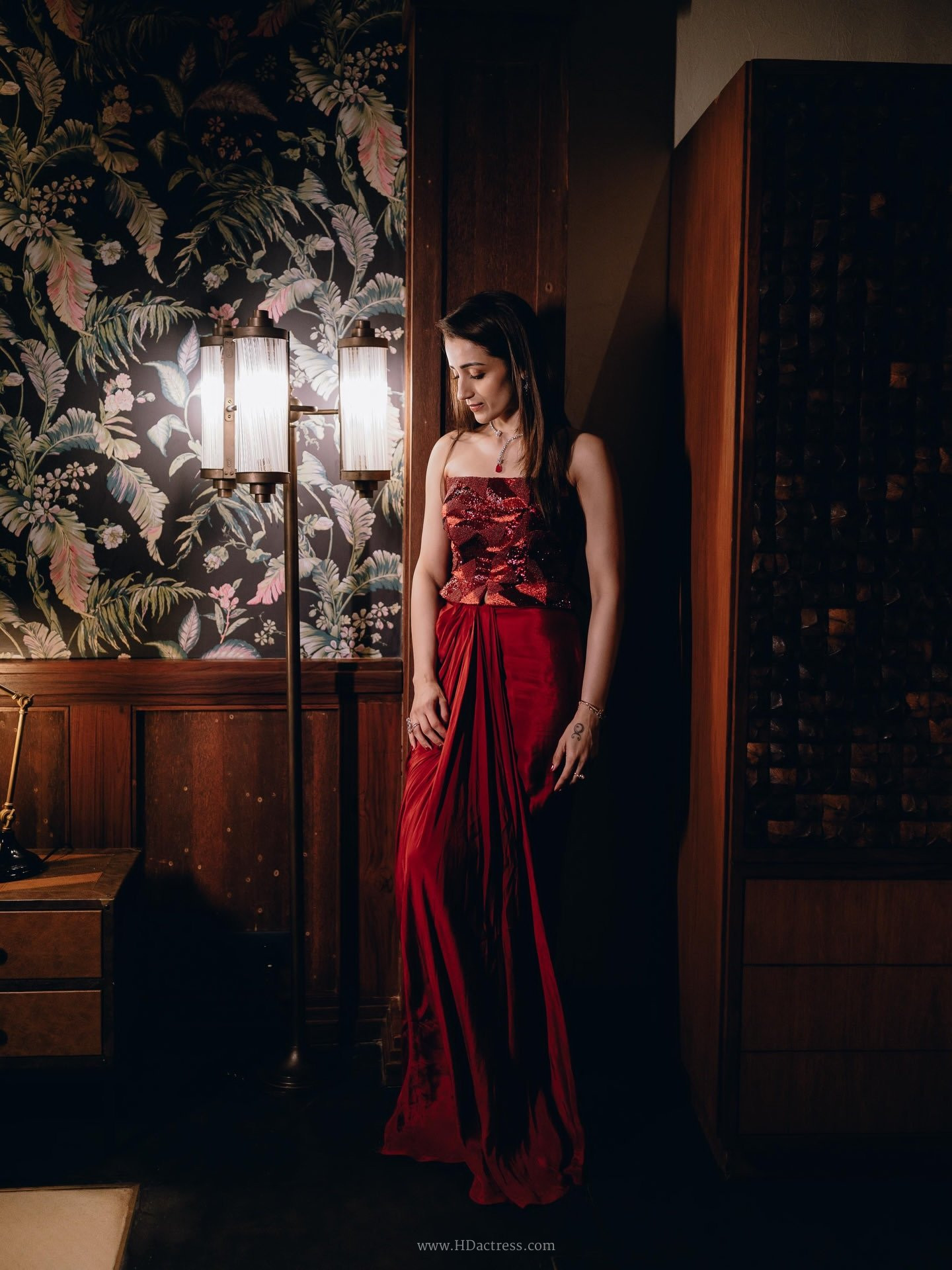 Unseen Photos: Trisha Krishnan Sets Internet on Fire in a Seductive Strapless Red Outfit