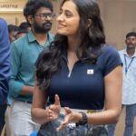 Maanasa Choudhary at Maruti Suzuki New Brezza Turbo car launch event in Hyderabad. ❤️ #MaanasaChoudhary
