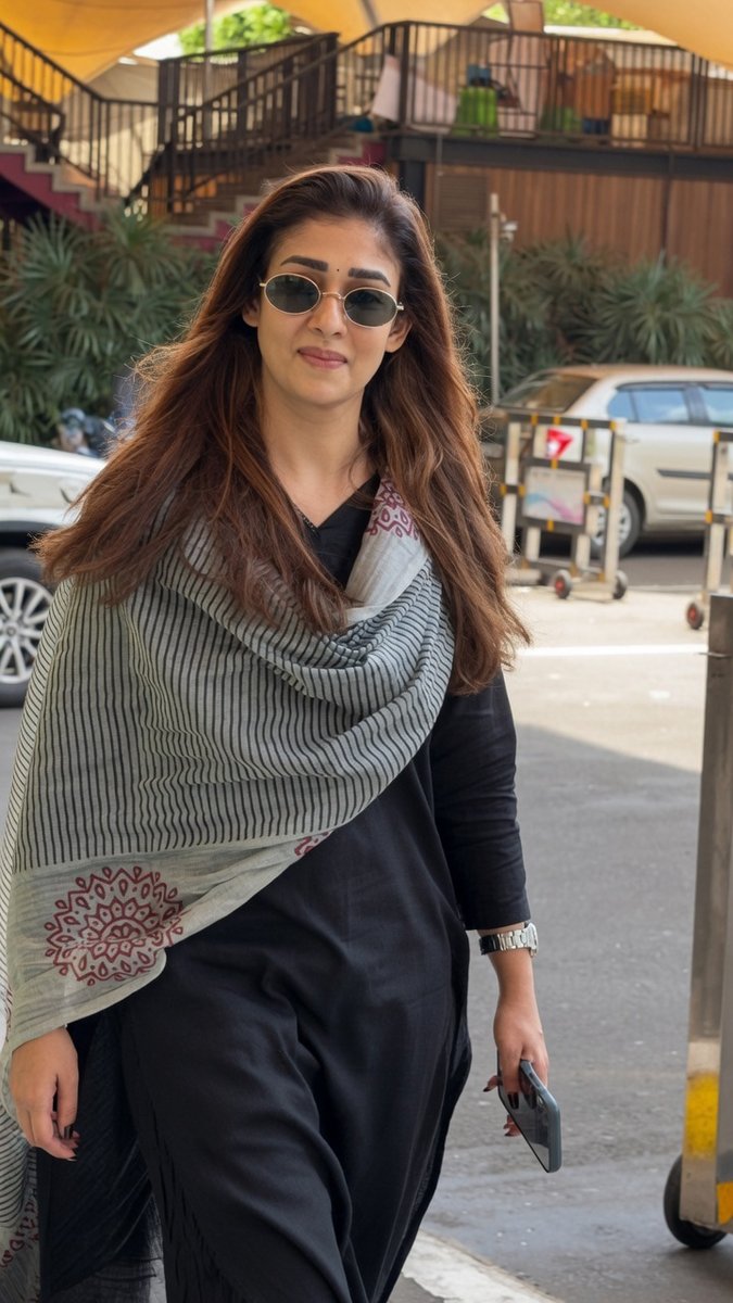 Nayanthara snapped while arriving at Mumbai to join Salman Khan movie. ♥️#Nayanthara