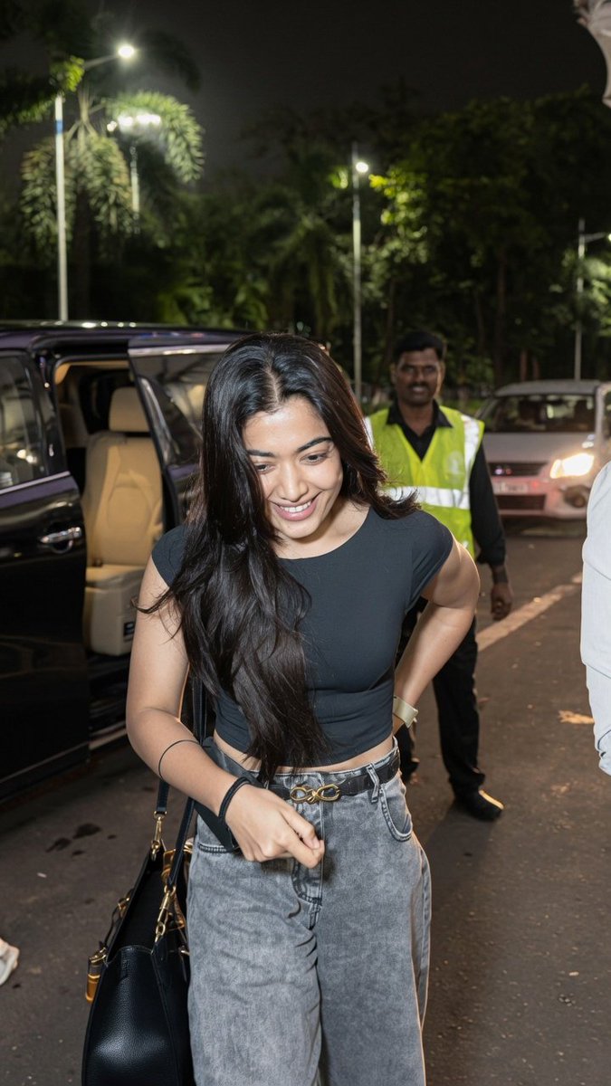Rashmika Mandanna is seen very cute and snapped at Airport today. ❤️ #RashmikaMandanna