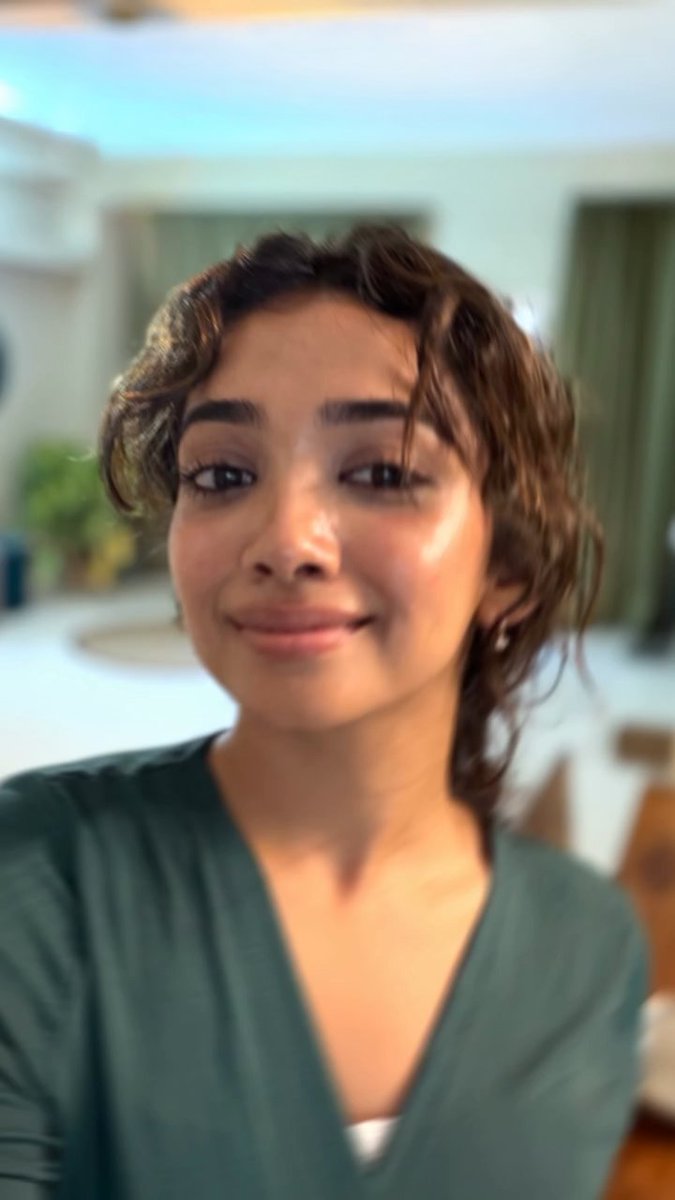 Saanve shares her selfie as she is back in chennai for work. ♥️#SaanveMegghana