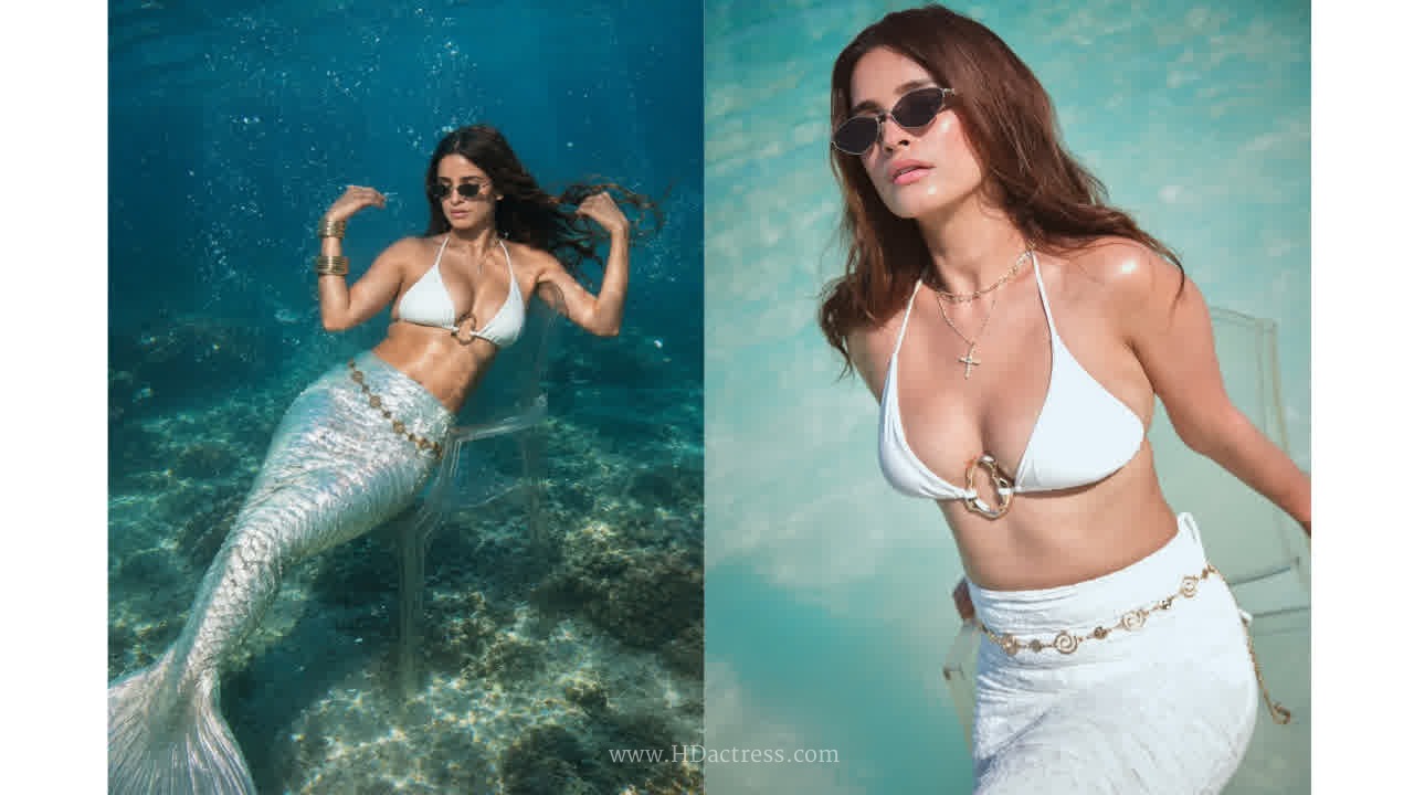 Chetna Pande Stunning White mermaid Beach Photos