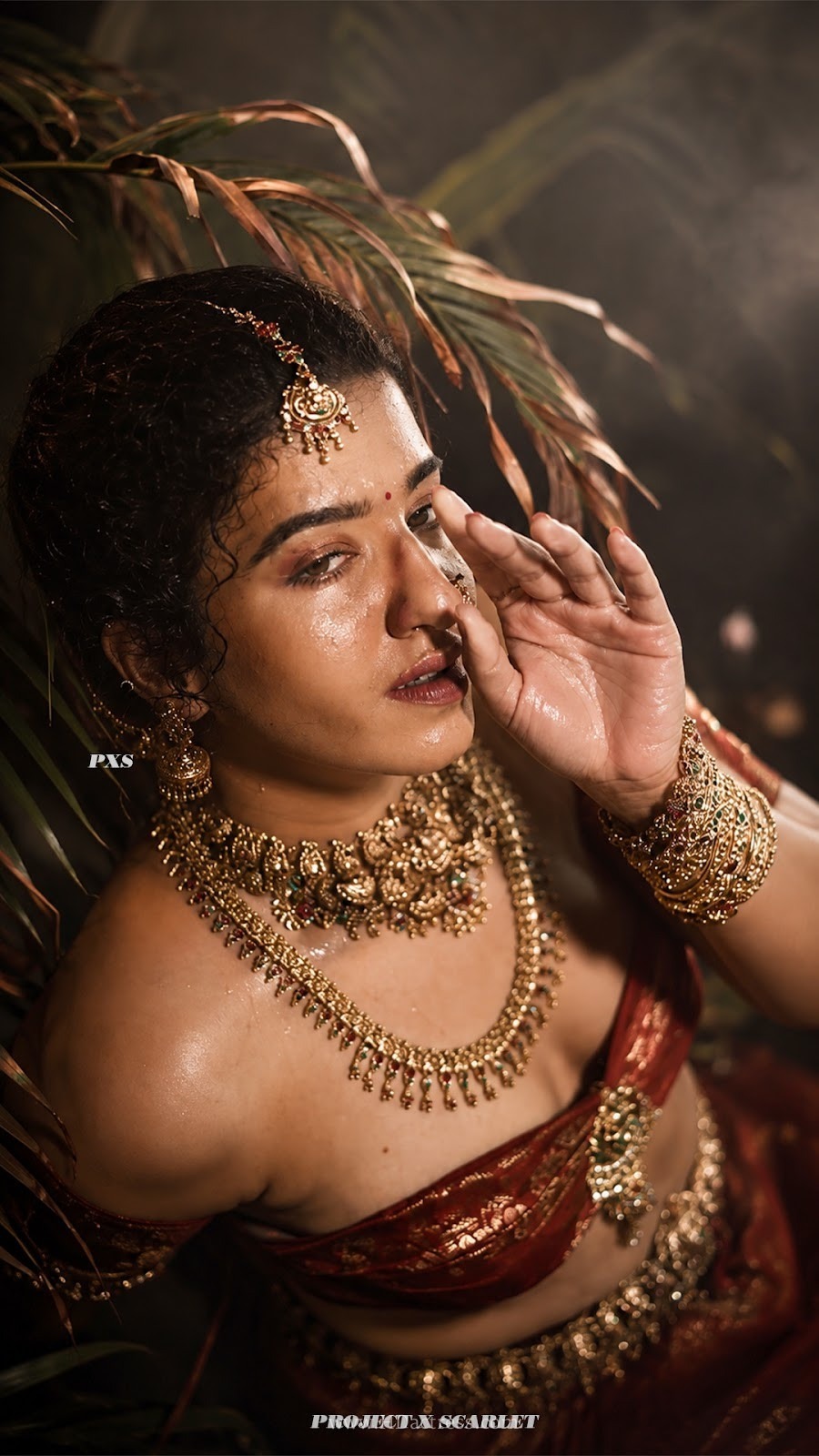 Vijay tv fame kemy latest photoshoot in traditional wet saree like outfit.. - Image 4 Kemy dressed up in a strapless blouse