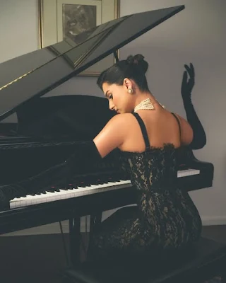 Tara Sutaria Stuns in a Dreamy Black Lace Gown, Serving Timeless Glamour