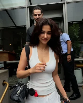 Disha Patani Defines Casual Chic in an All-White Ensemble for Bandra Outing