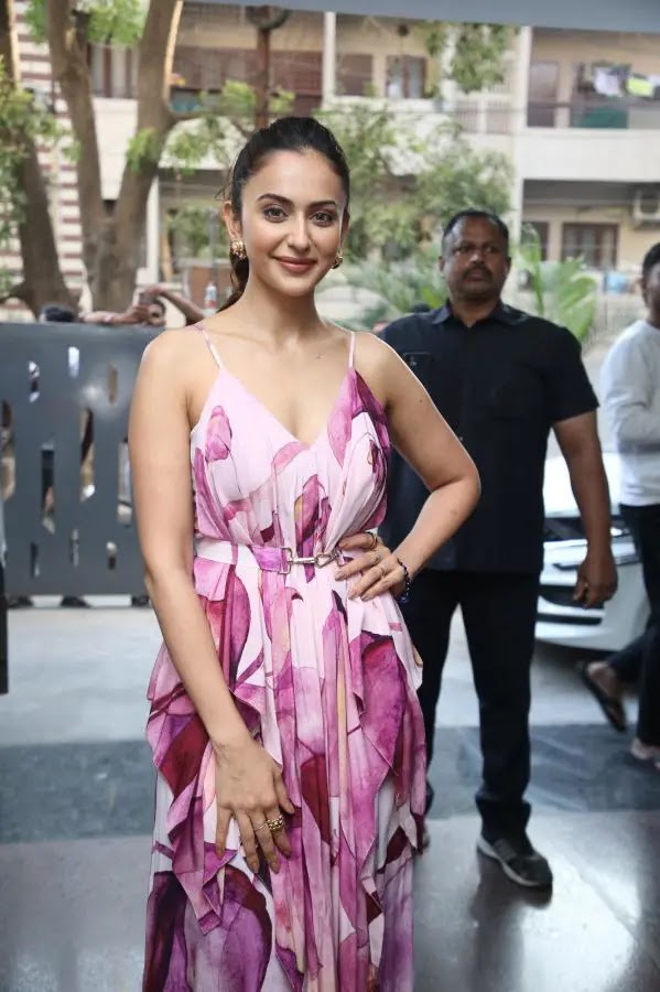 Chhatriwali Actress Rakul Preet Singh Photos In Pink Gown - Image 1