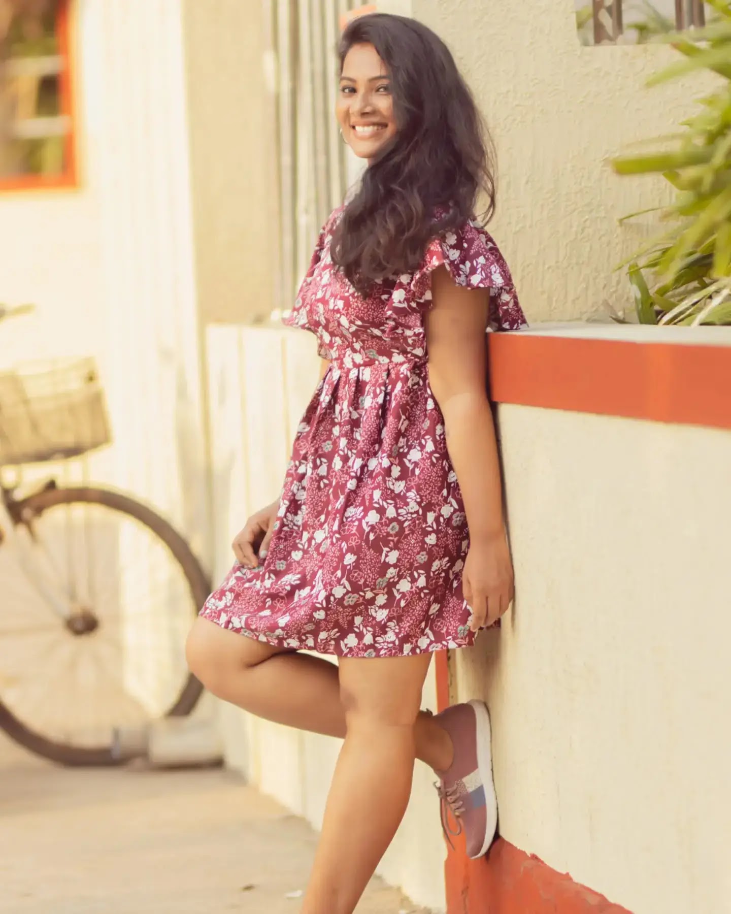 Dhivya Duraisamy Photoshoot In Maroon Gown - Image 4 Dhivya Duraisamy Photoshoot In Maroon Gown - Image 4