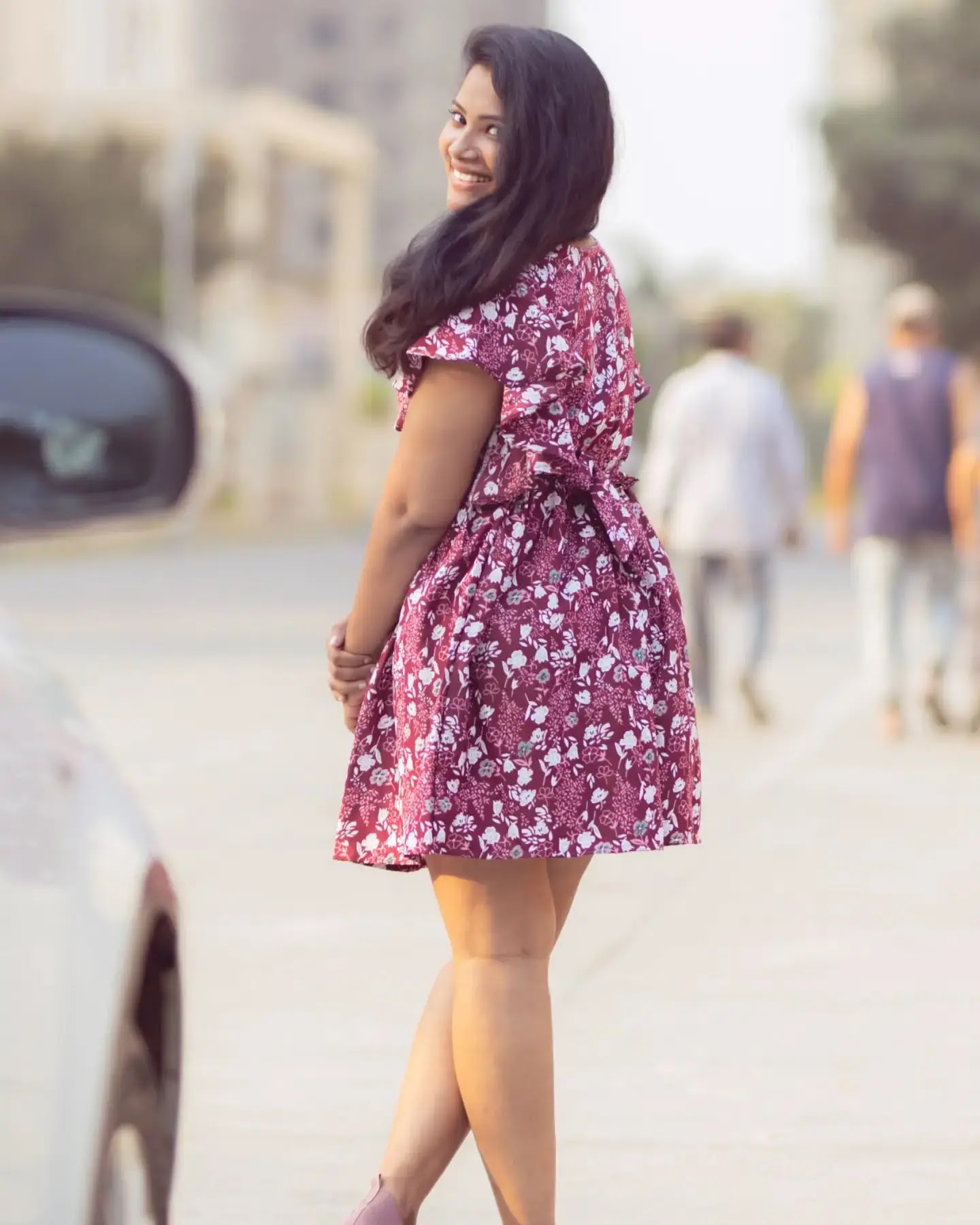 Dhivya Duraisamy Photoshoot In Maroon Gown - Image 2 Dhivya Duraisamy Photoshoot In Maroon Gown - Image 2