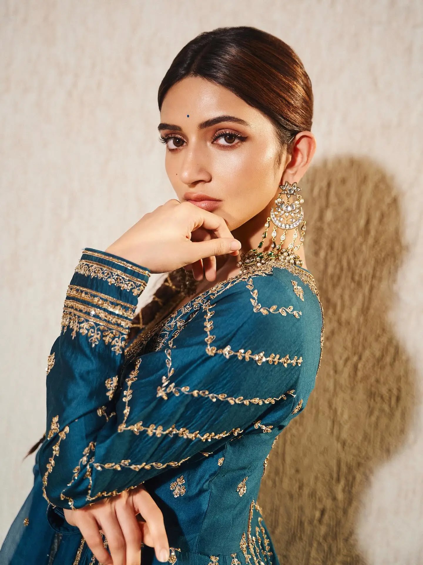 Indian Actress Sreeleela Photoshoot In Designer Blue Dress
