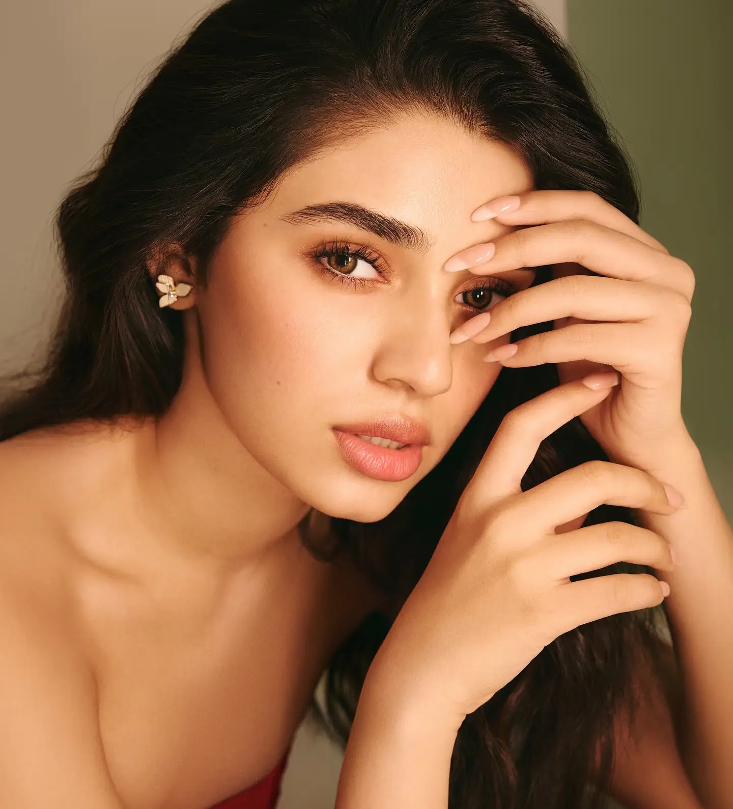 Krithi Shetty Stills In Orange Top Blue Jeans - Image 1