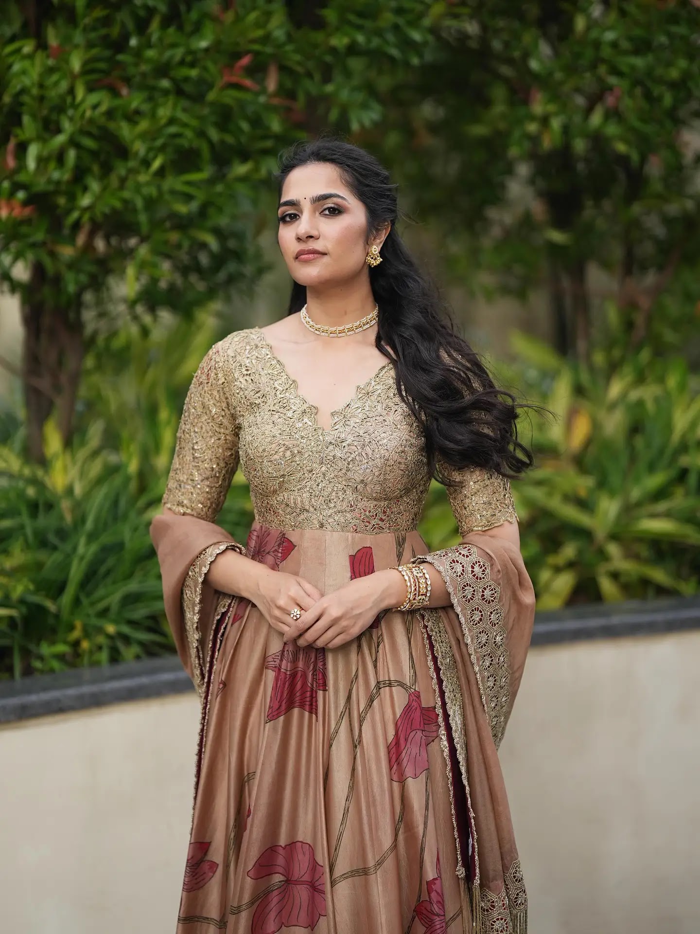 Rukmini Vasanth Stills In Pink Designer Dress - Image 1