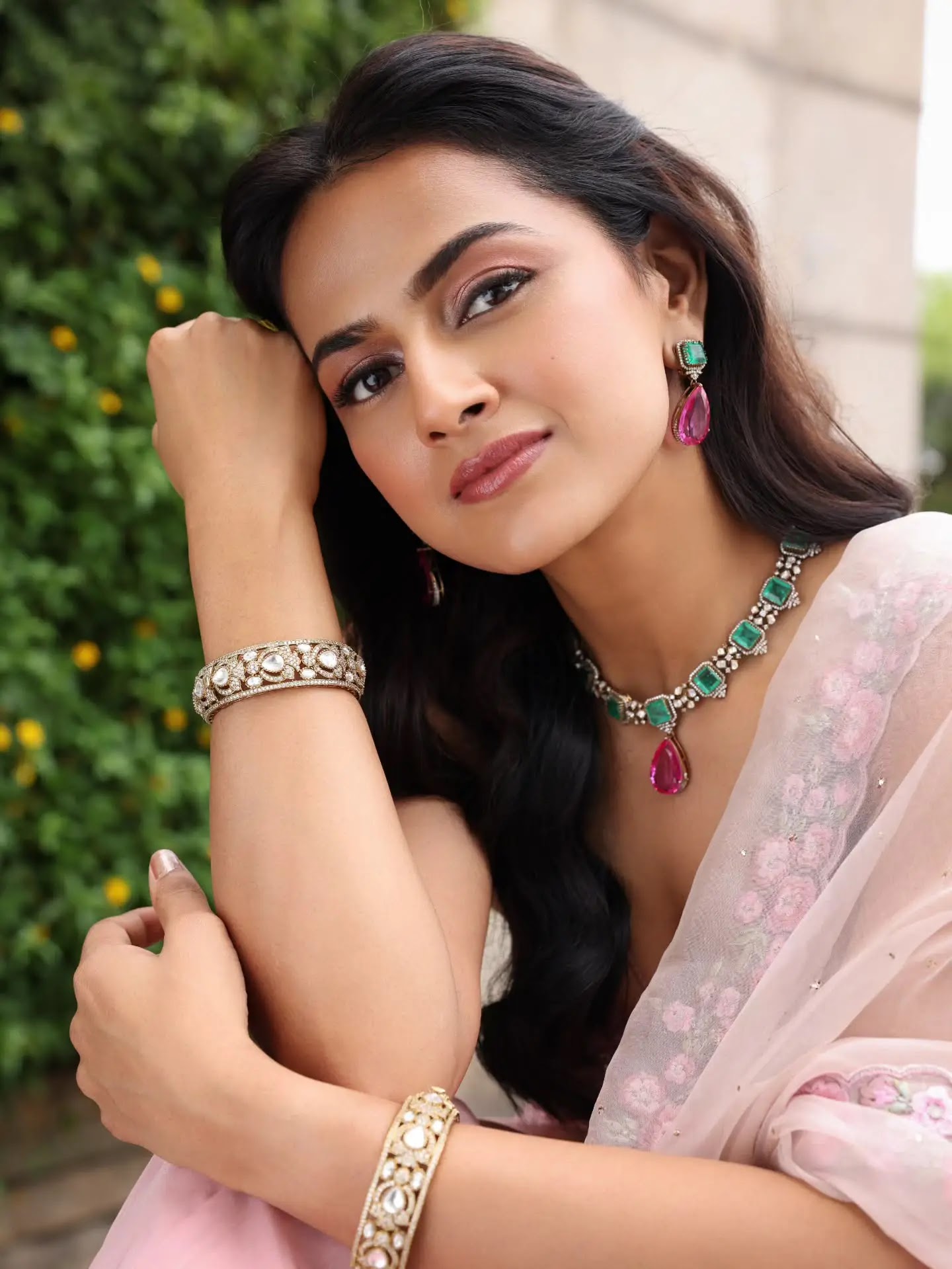 Shraddha Srinath Photos in Pink Lehenga Choli - Image 2 Shraddha Srinath Photos in Pink Lehenga Choli - Image 2