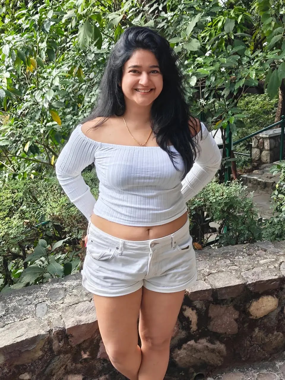 Tollywood Actress Poonam Bajwa In White Top Short - Image 1