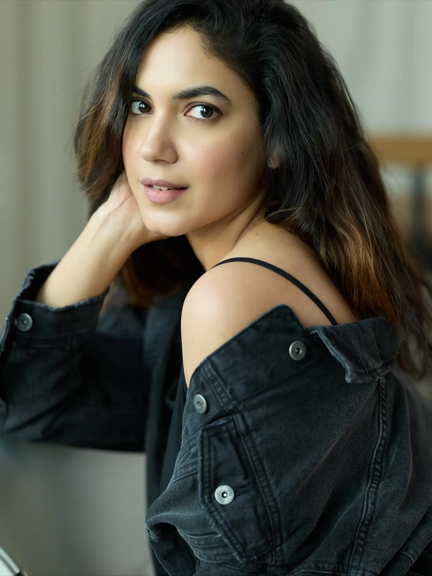 Tollywood Actress Ritu Varma Stills In Black Top Jeans - Image 1