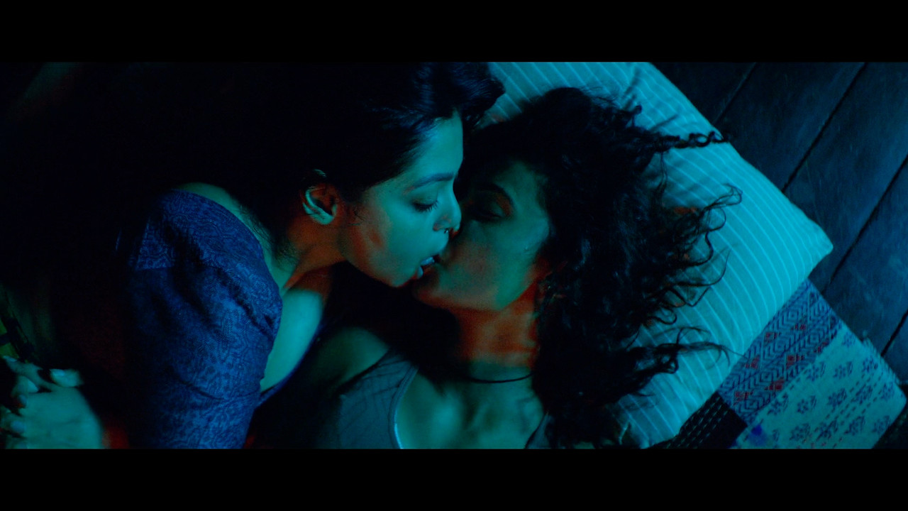 Anangsha Biswas & Elisha Mayor Bold Lip-Lock Stills in Kaala S01