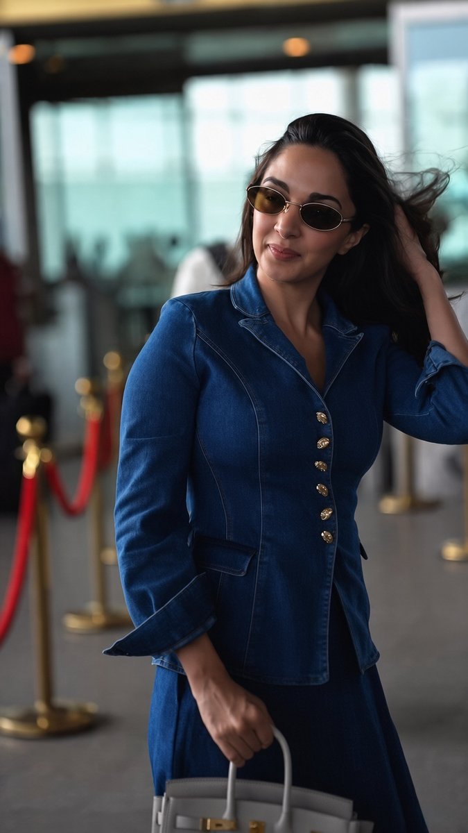 Kiara Advani off to Bangalore for the grand trailer launch event of #ToxicTheMovie. ❤️ #KiaraAdvani