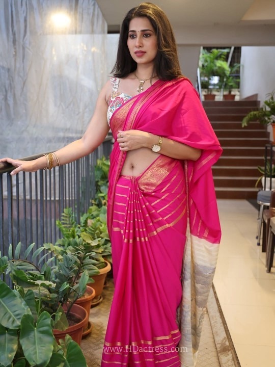 Priya Hegde Effortlessly Flaunts Her Curves In a Low Waist Saree - Image 7 Priya Hegde Effortlessly Flaunts Her Curves In a Low Waist Saree - Image 7