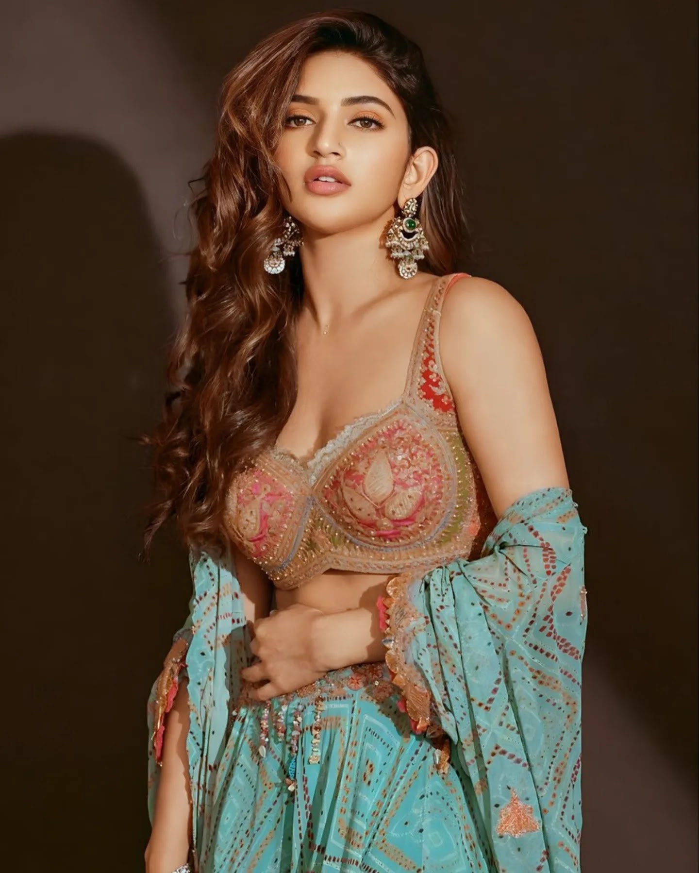 SreeLeela Mint Green Lehenga Latest Pics