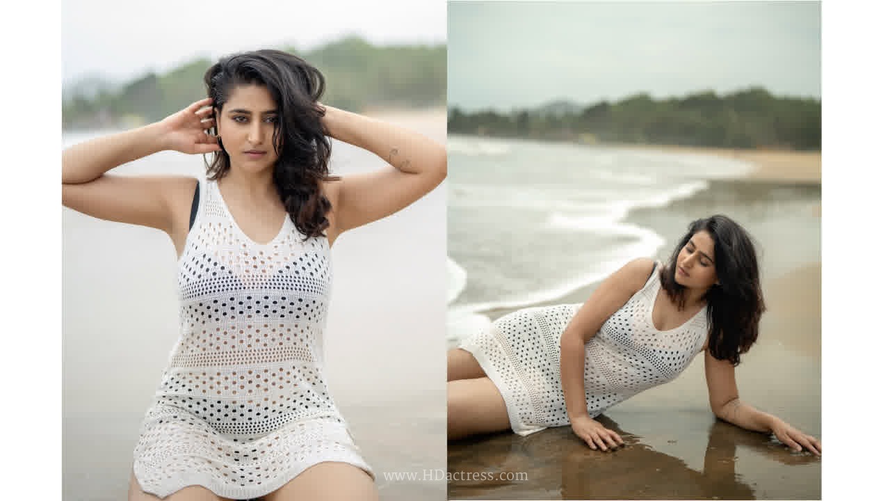 Varshini Sounderajan Exudes Beachside Glamour in Chic Crochet Cover-Up