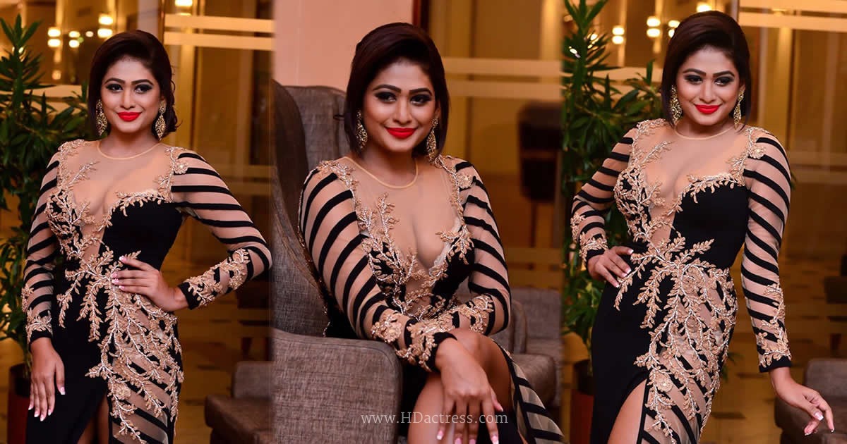 Sri Lankan Actress Piumi Hansamali Turns Heads in Elegant Black Evening Wear