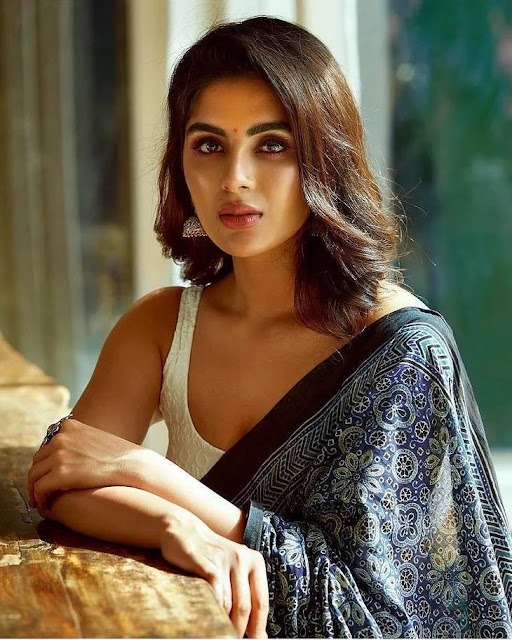 Samyuktha Menon Latest Ajrakh Saree Stills