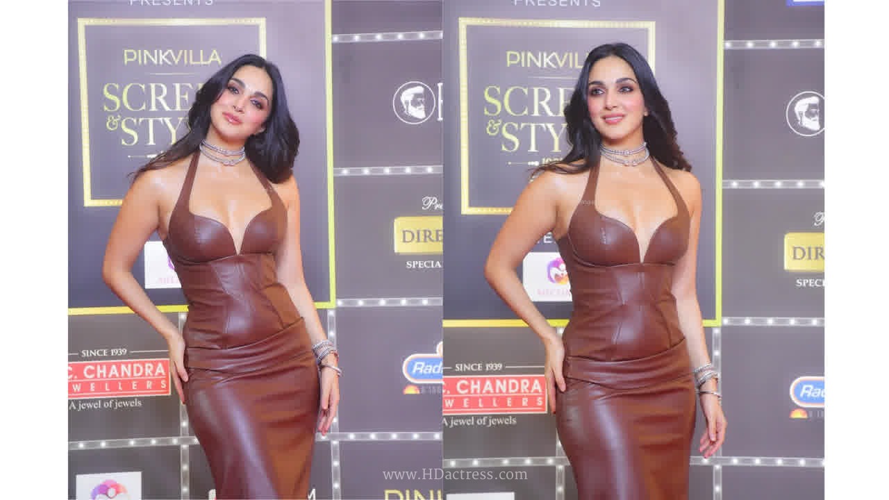 Kiara Advani Sizzles in Bold Brown Leather Gown at Pinkvilla Screen & Style Icons Awards
