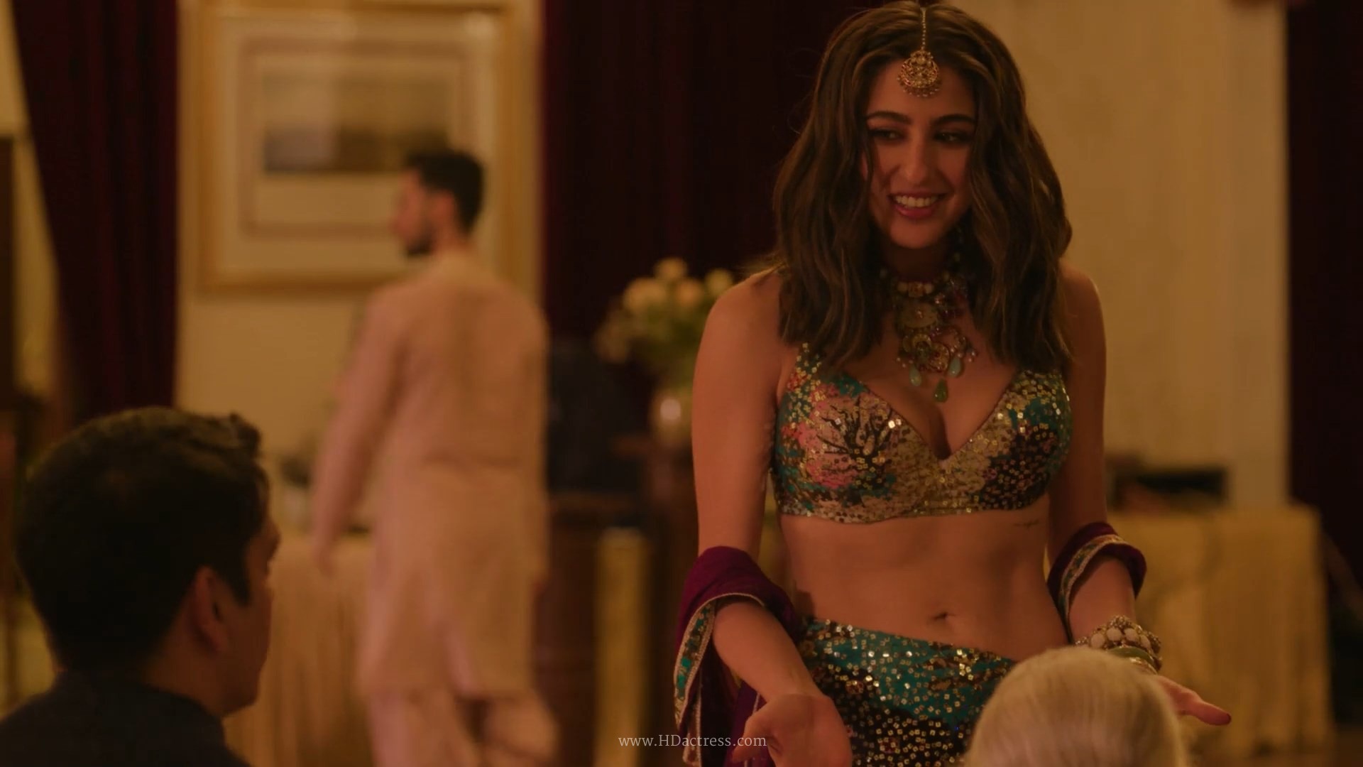 Sara Ali Khan, height 5 ft 3 in (160 cm), weight reported around 47&ndash;52 kg, bra size not officially confirmed.