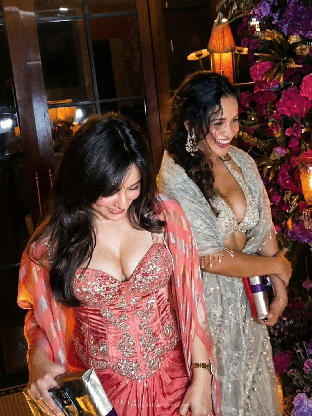 Aisha Sharma & Neha Sharma Deep-Neck Blouse Moments – Sister Duo’s Hottest Public Appearances