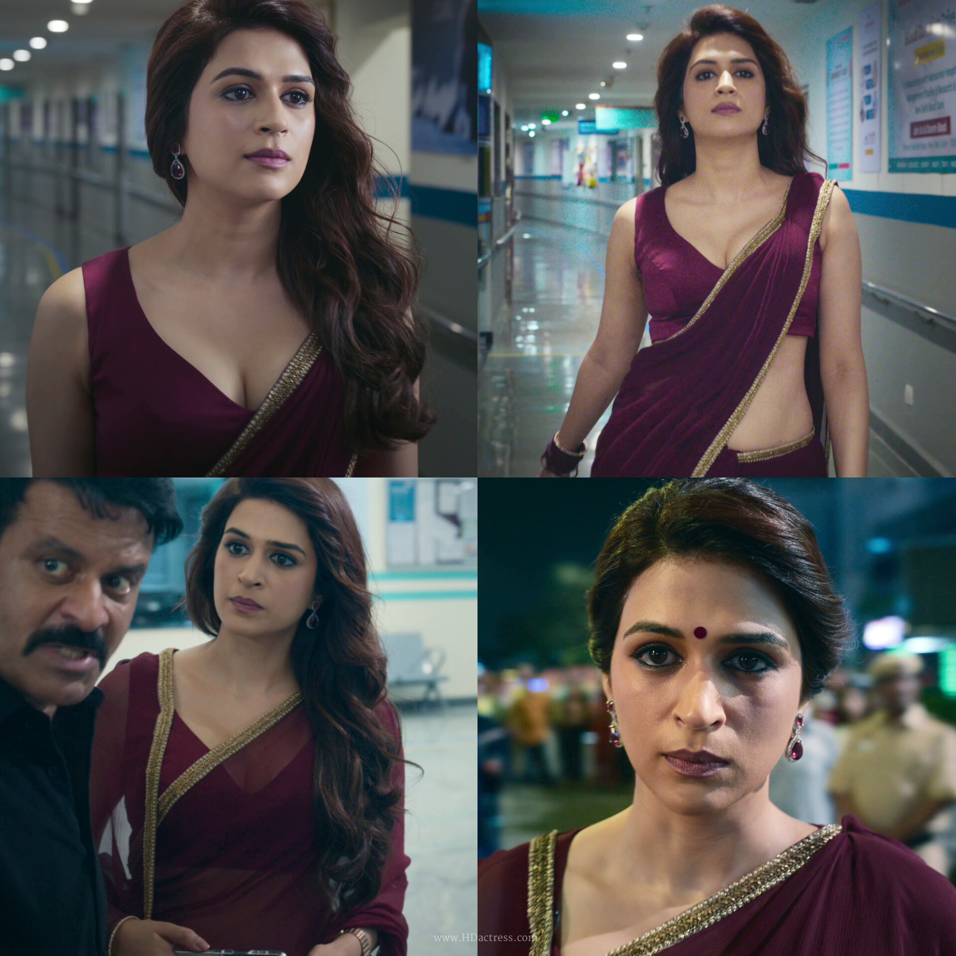 Shraddha Das in Red Saree Shows Off Killer Waist for Netflix’s Gajab Raat